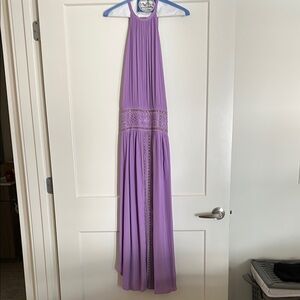Ramy Brook Purple Halter Sundress Maxi